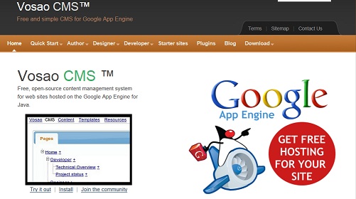 Vosao & Google APP Engine